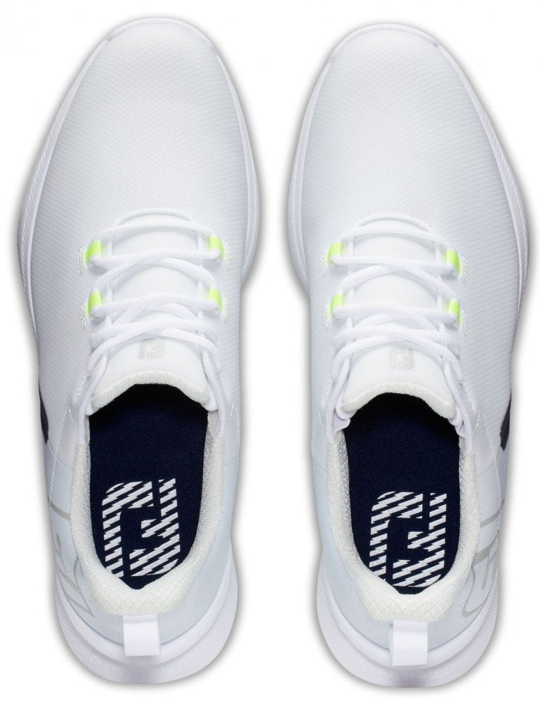 FootJoy Fuel Sport, White, Navy, Green, bez spikové