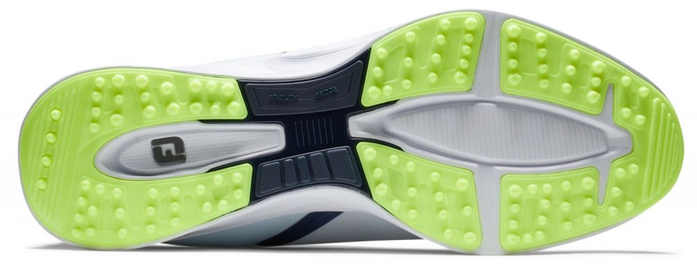 FootJoy Fuel Sport, White, Navy, Green, bez spikové