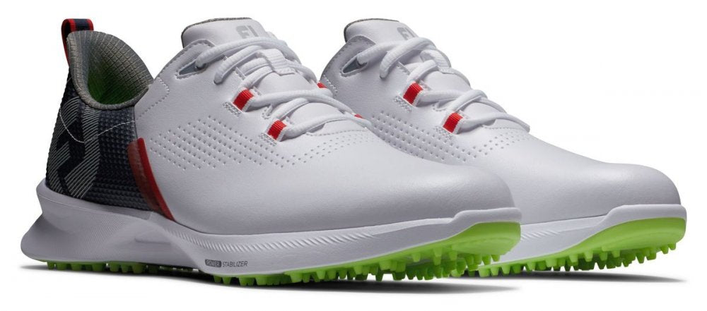 FootJoy Fuel, White, Navy, Lime, bez spikové