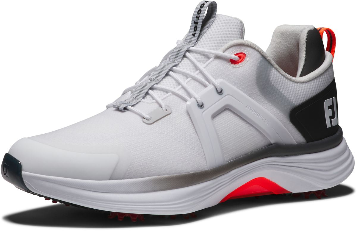 FootJoy Hyperflex, White, Black, Red, golfové boty pro může