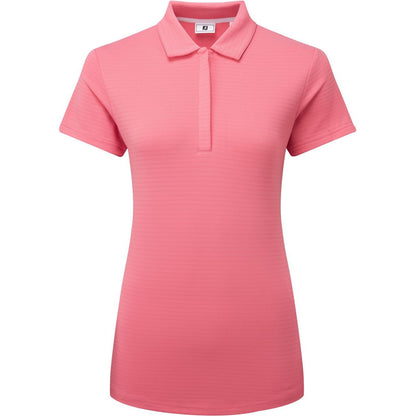 FootJoy Jacquard Shirt, Pink, dámské golfové tričko