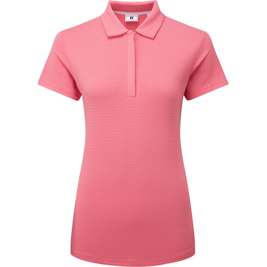 FootJoy Jacquard Shirt, Pink, dámské golfové tričko