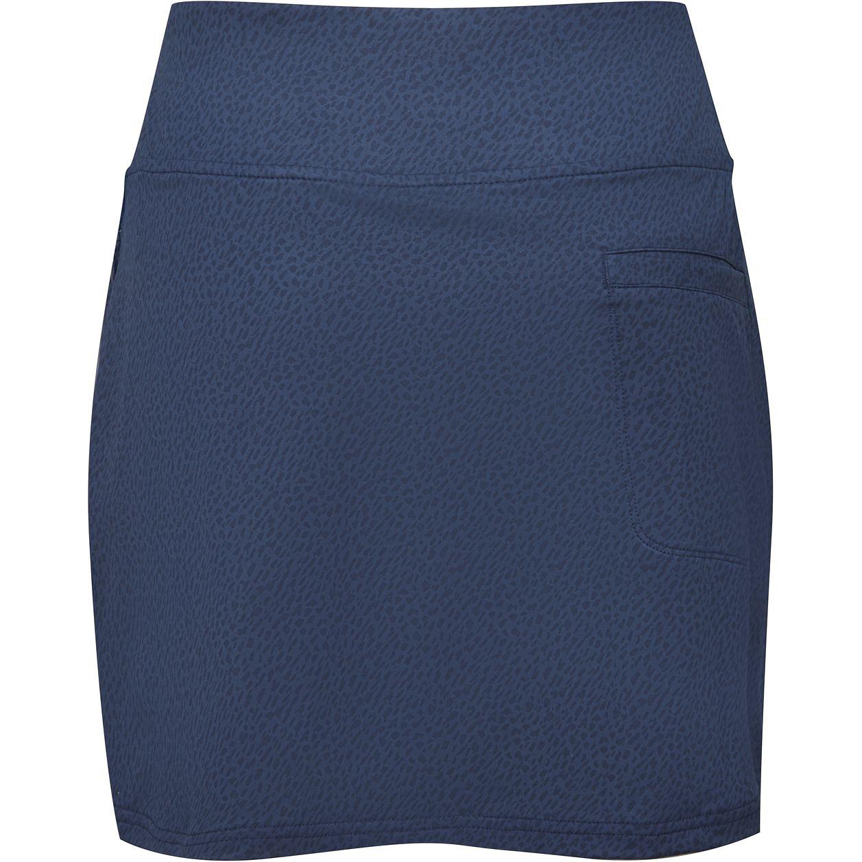 FootJoy Knit Skort, Navy Animal Print, dámská golfová sukně