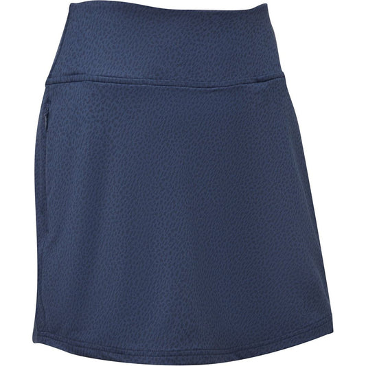 FootJoy Knit Skort, Navy Animal Print, dámská golfová sukně