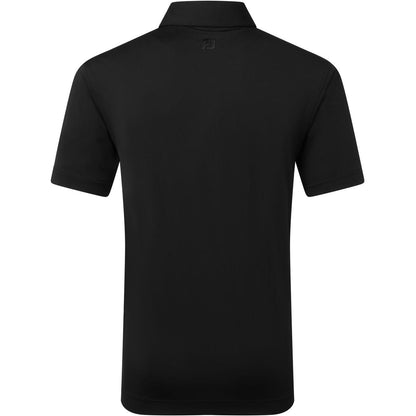 FootJoy Lisle Solid, Black, pánské golfové tričko