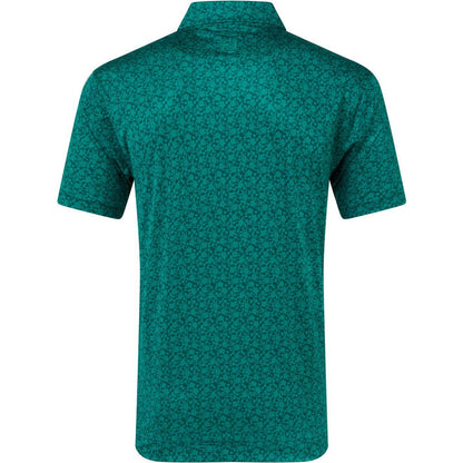 FootJoy Painted Floral Lisle, Green, pánské golfové tričko