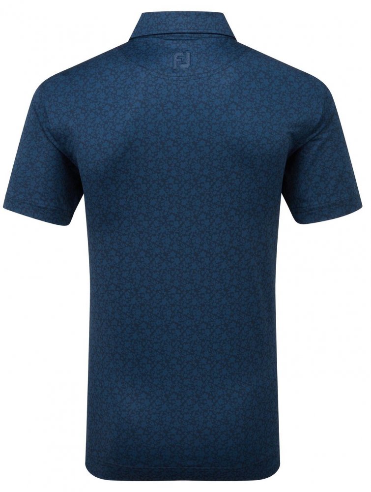 FootJoy Painted Floral Lisle, Navy, pánské golfové tričko