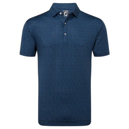 FootJoy Painted Floral Lisle, Navy, pánské golfové tričko