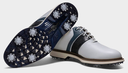 FootJoy Premiere Packard, White, Navy, luxusní pánské golfové boty