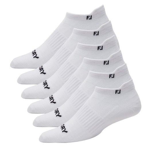 FootJoy Pro Dry Lightweight Roll Tab, 3 páry, bílé dámské ponožky na golf