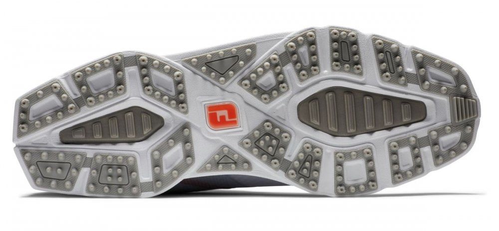 FootJoy Pro SL Sport, White, Grey, Orange, bez spikové
