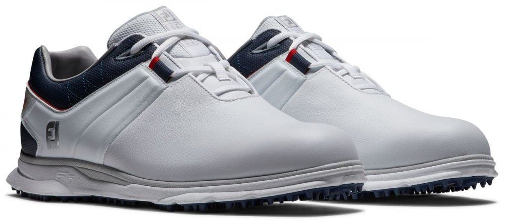 FootJoy Pro SL, White, Navy, Red, golfové boty pro muže