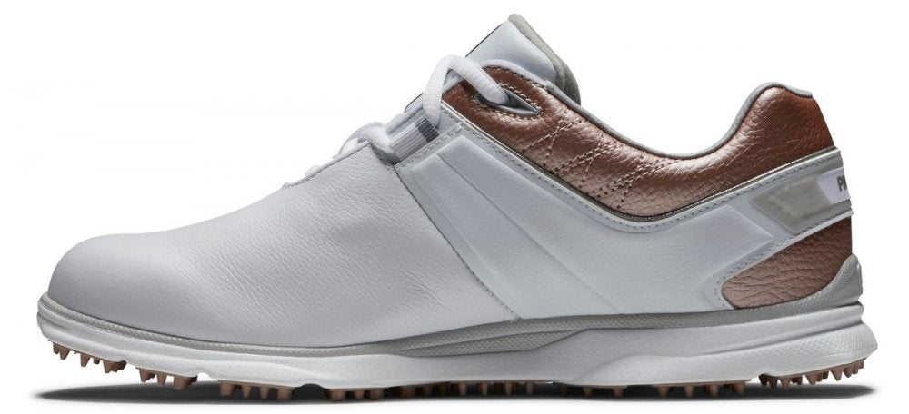 FootJoy Pro SL, White, Rose, Gold, golfové boty pro ženy