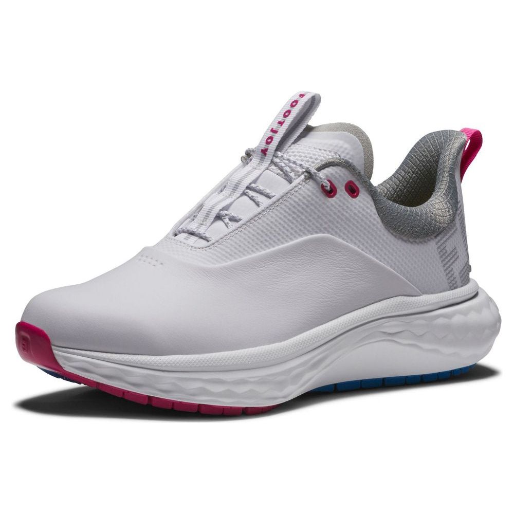 FootJoy Quantum, White, Blue, Pink, dámské golfové boty