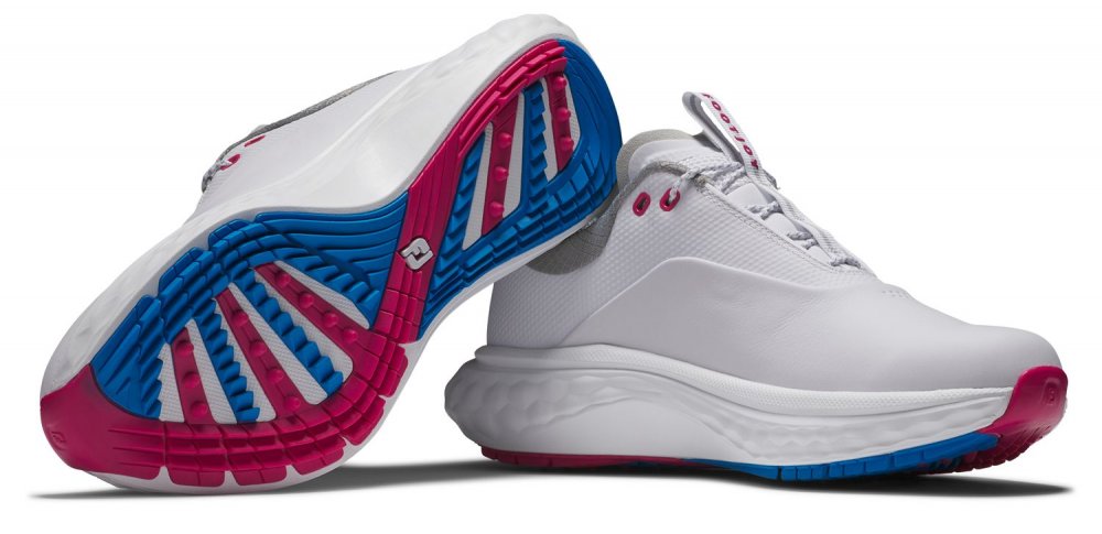 FootJoy Quantum, White, Blue, Pink, dámské golfové boty