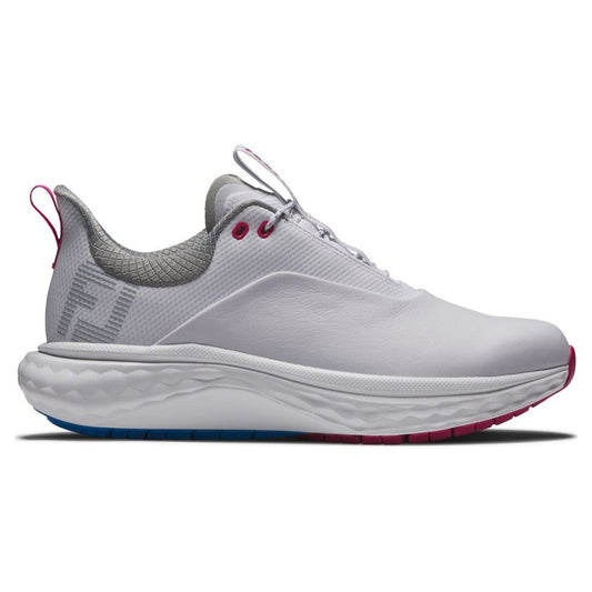 FootJoy Quantum, White, Blue, Pink, dámské golfové boty FootJoy