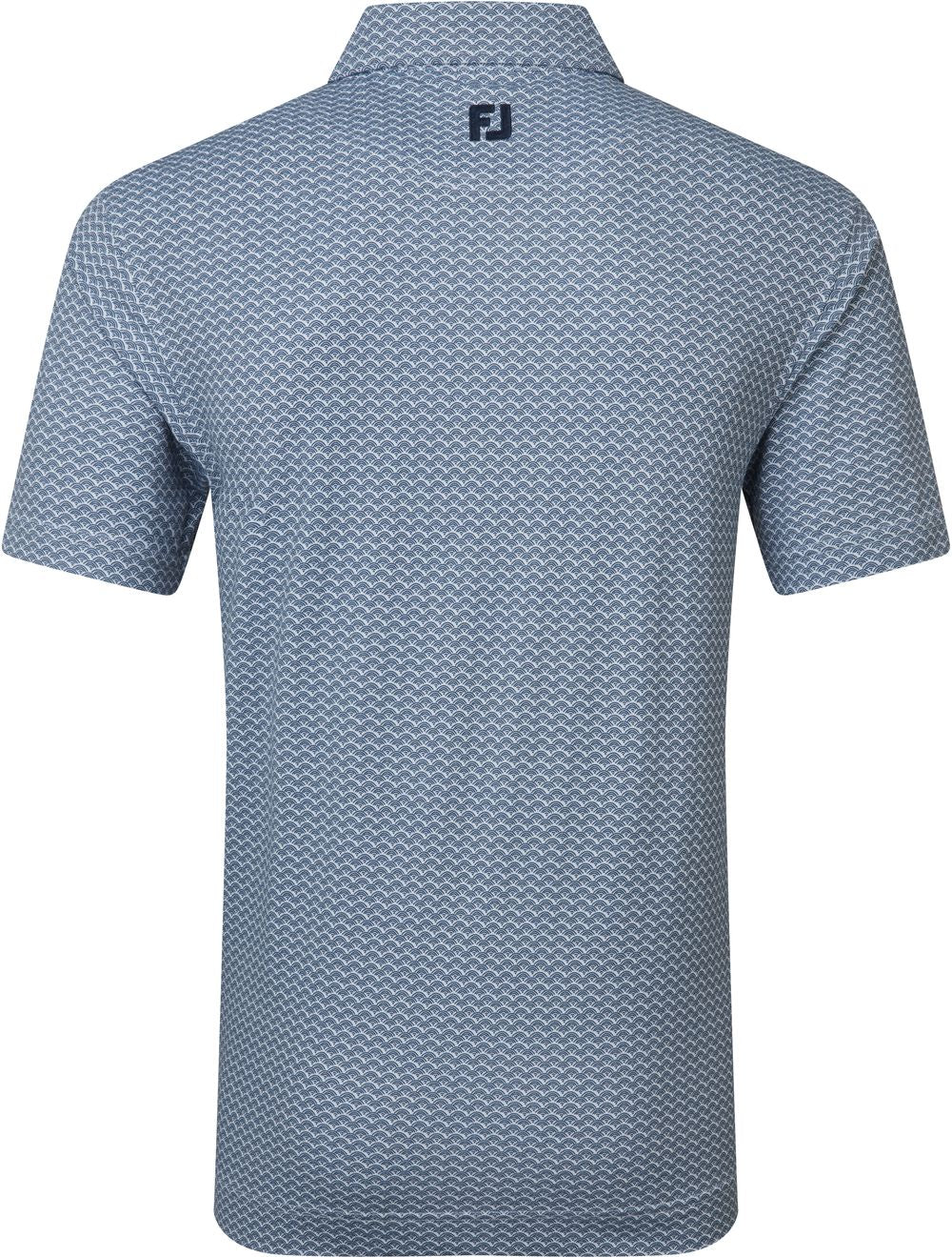 FootJoy Scallop Geo Pique, Navy, pánské tričko na golf