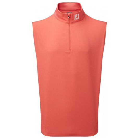 FootJoy Stretch Woven Vest, Coral, golfová vesta pro muže FootJoy