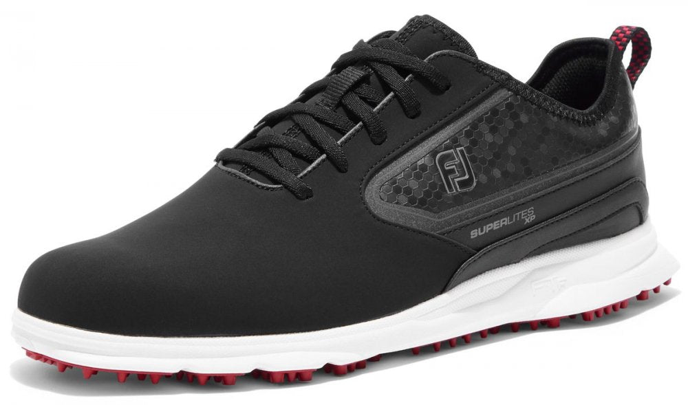 FootJoy SuperLites XP, Black, White, Red, golfové boty pro muže