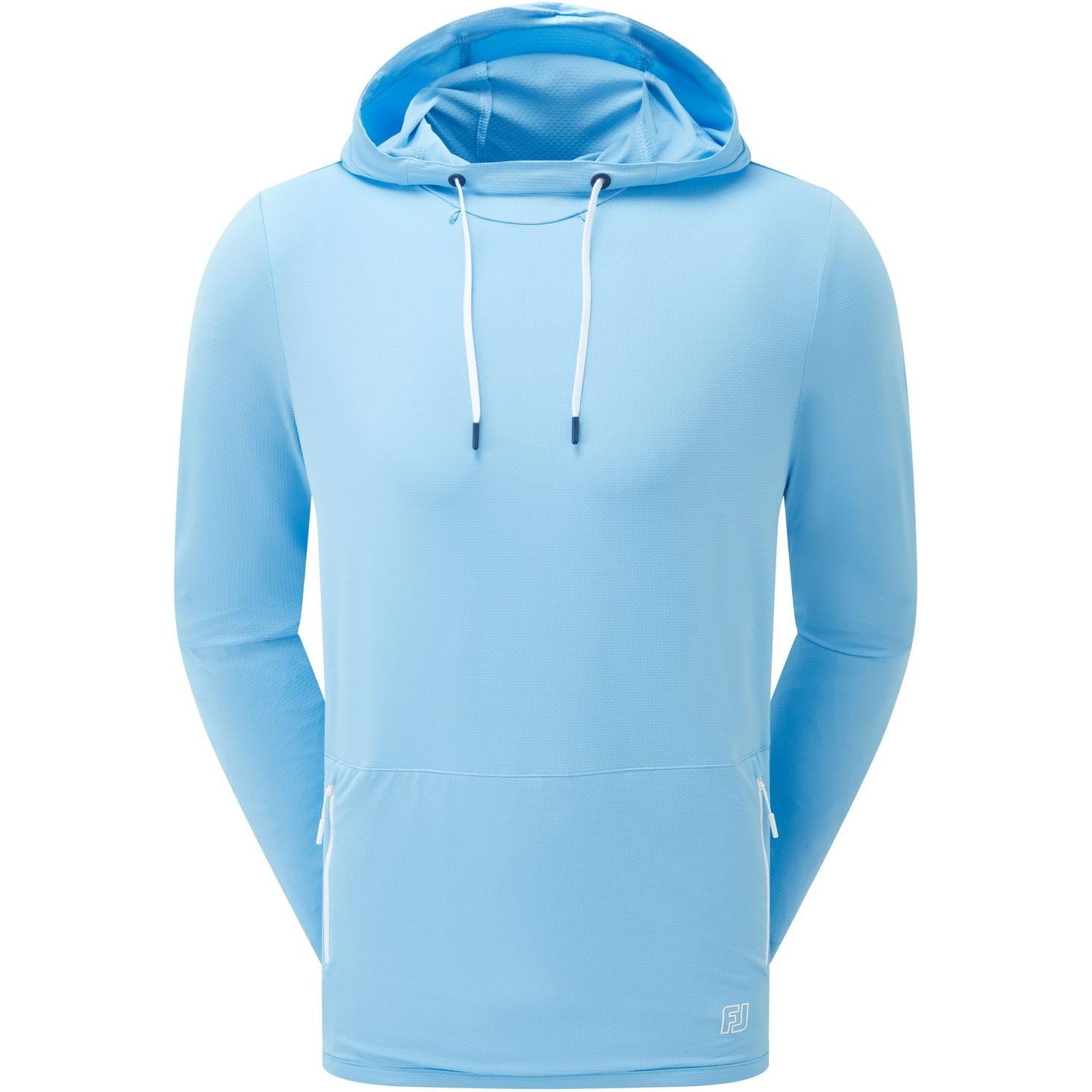FootJoy Temposeries Hoodie, Blue Reef, pánská golfová mikina s kapucí