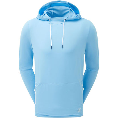 FootJoy Temposeries Hoodie, Blue Reef, pánská golfová mikina s kapucí