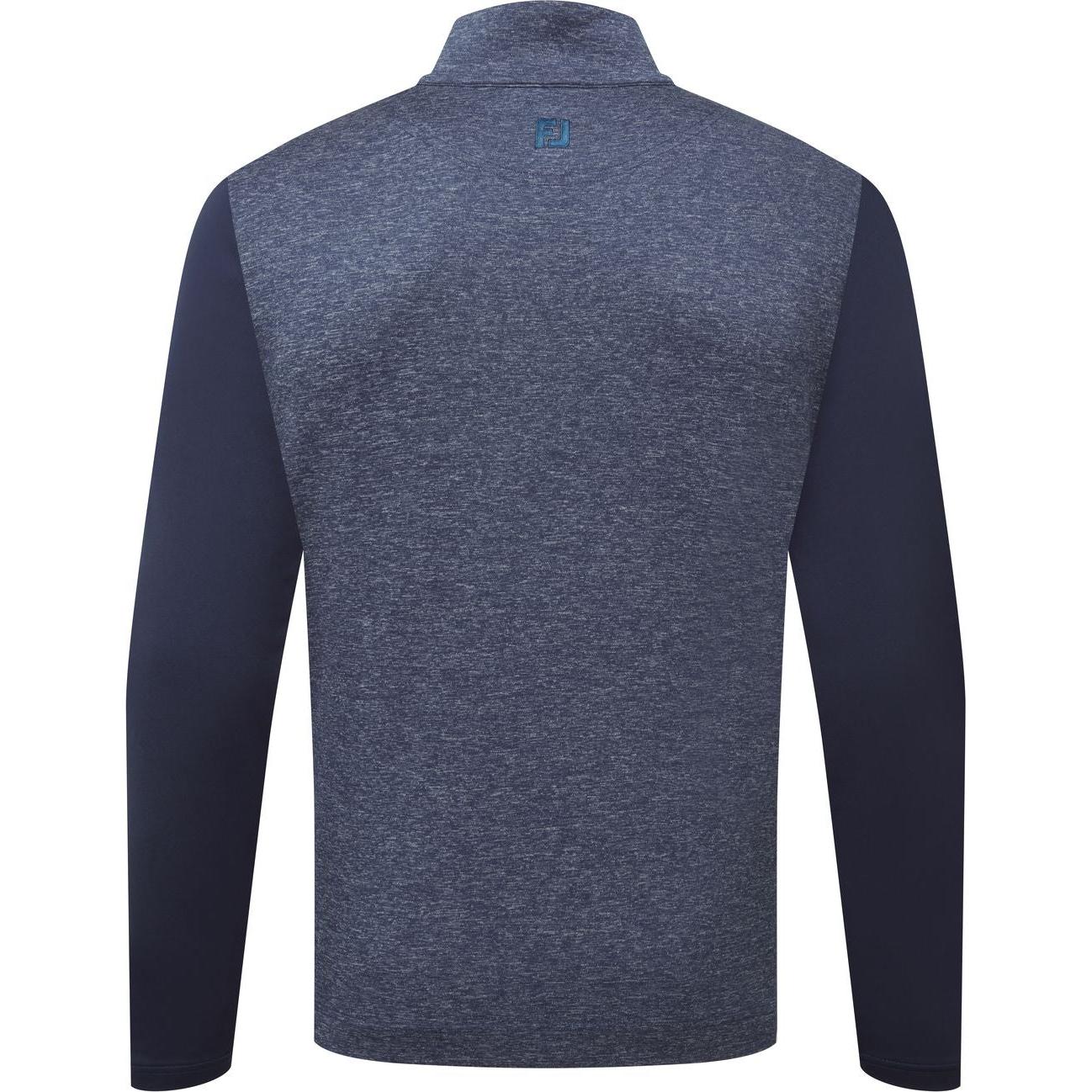 FootJoy Tonal Heather Chill Out, Navy, pánská golfová mikina