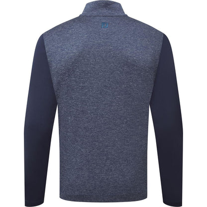 FootJoy Tonal Heather Chill Out, Navy, pánská golfová mikina