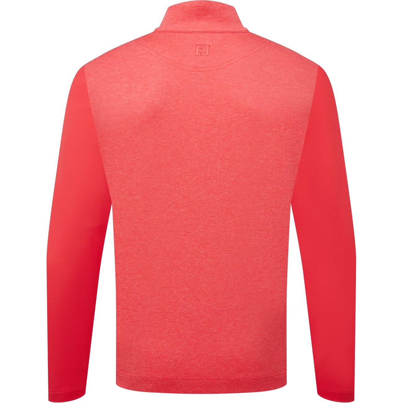 FootJoy Tonal Heather Chill Out, Red, pánská golfová mikina