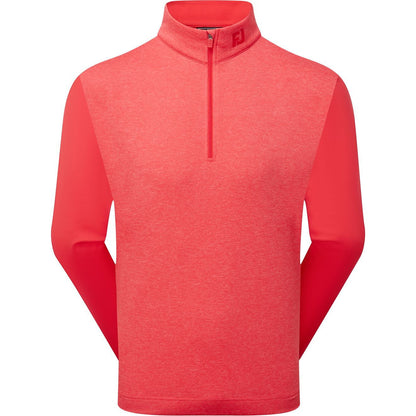 FootJoy Tonal Heather Chill Out, Red, pánská golfová mikina