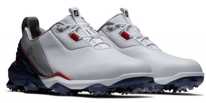 FootJoy Tour Alpha, White, Navy, Grey, se spiky