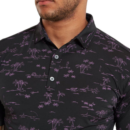 FootJoy Tropic Golf Print, Black, Orchid