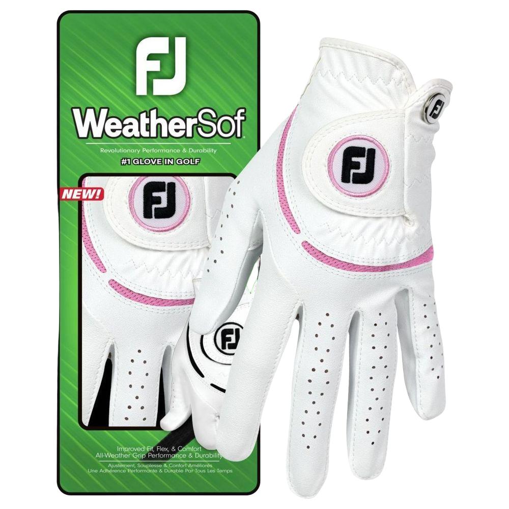 FootJoy WeatherSof, rosa, Golfhandschuh für Damen –