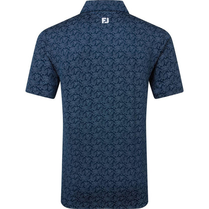 FootJoy Wingtip Floral Lisle, Navy, pánské golfové tričko
