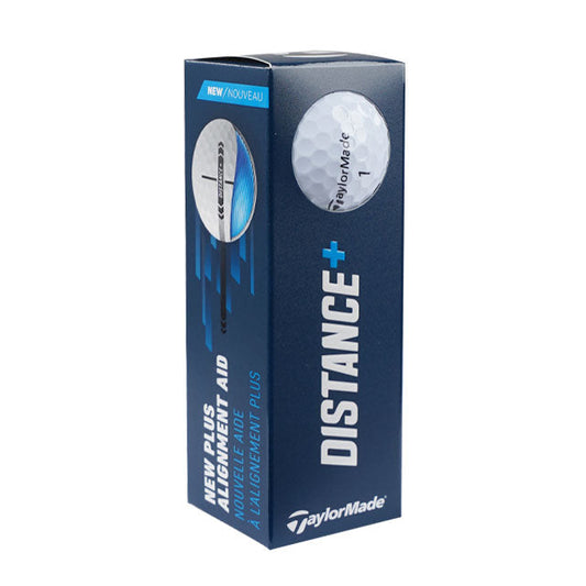 TaylorMade Distanz+ 2025, weiße Golfbälle
