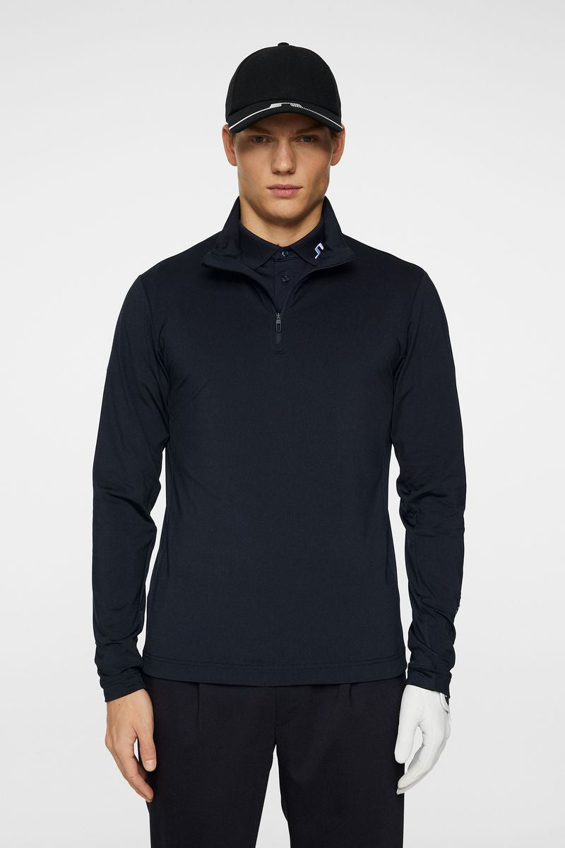 J.Lindeberg Tour Tech Mid Layer, JL Navy, pánská golfová mikina