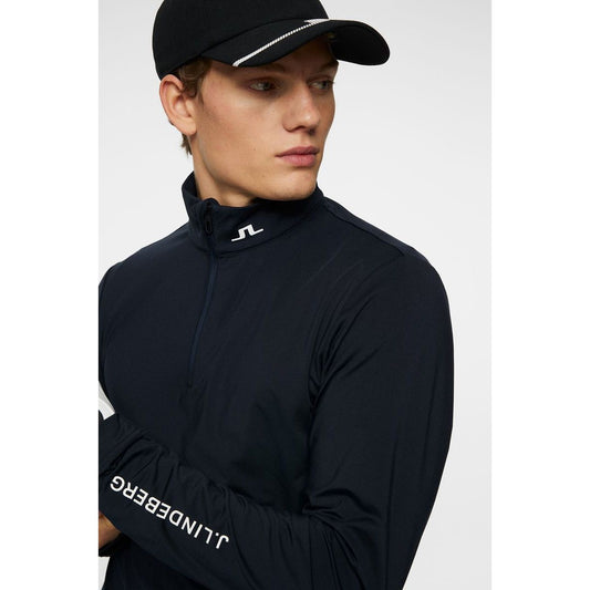 J.Lindeberg Tour Tech Mid Layer, JL Navy, pánská golfová mikina