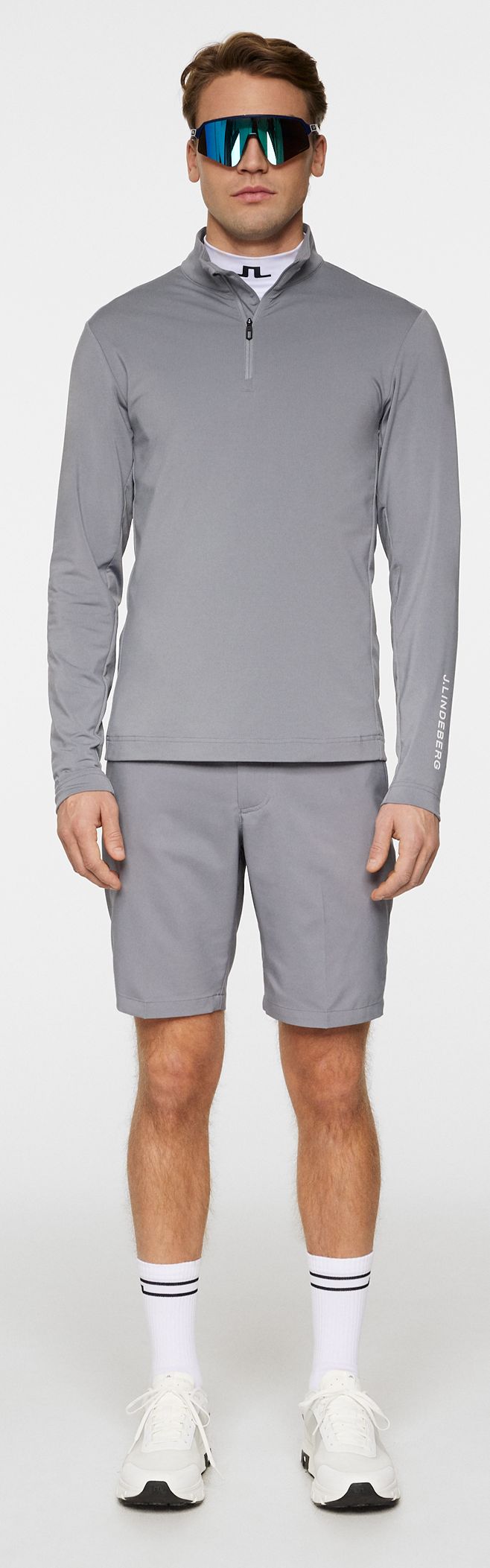 J.Lindeberg Tour Tech Mid Layer, Night Owl, pánská golfová mikina