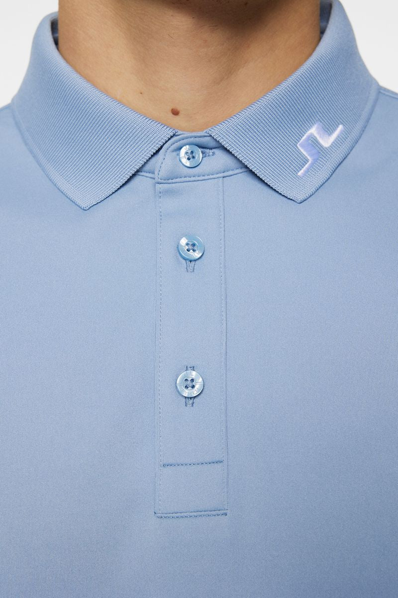 J.Lindeberg Tour Tech Slim Fit Polo, Rain Washed, pánské golfové tričko