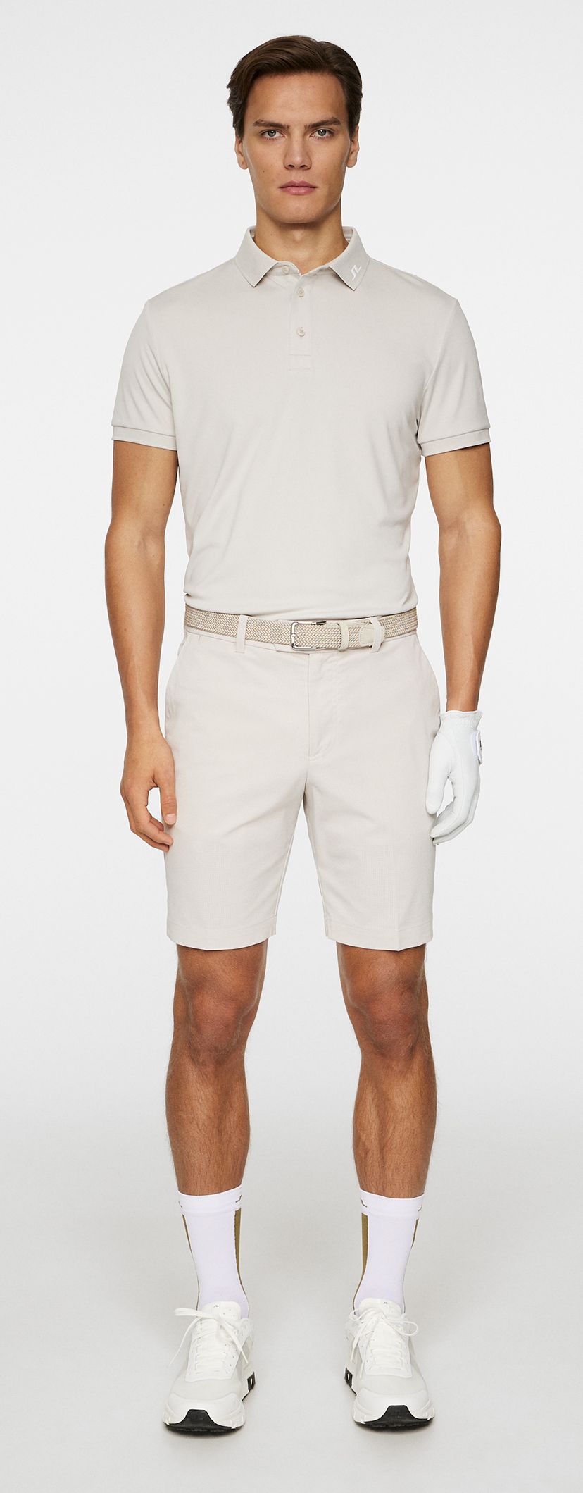 J.Lindeberg KV Polo, Moonbeam, pánské golfové tričko