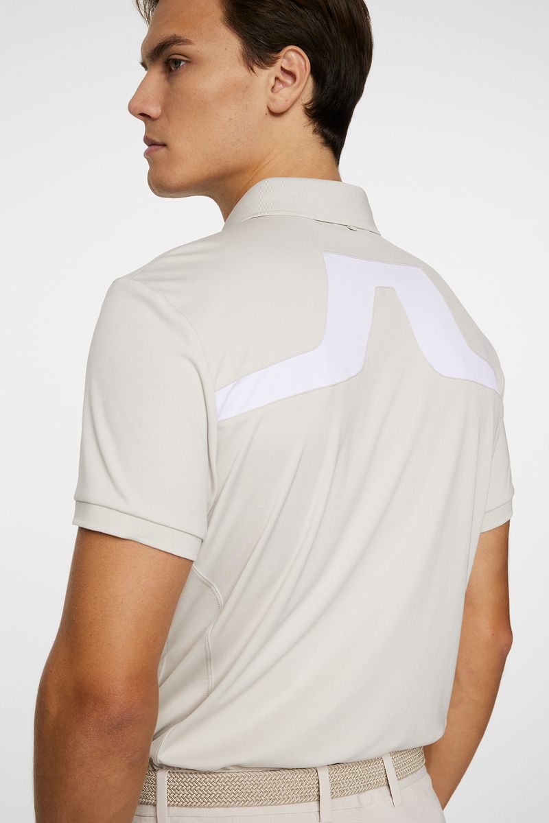 J.Lindeberg KV Polo, Moonbeam, pánské golfové tričko