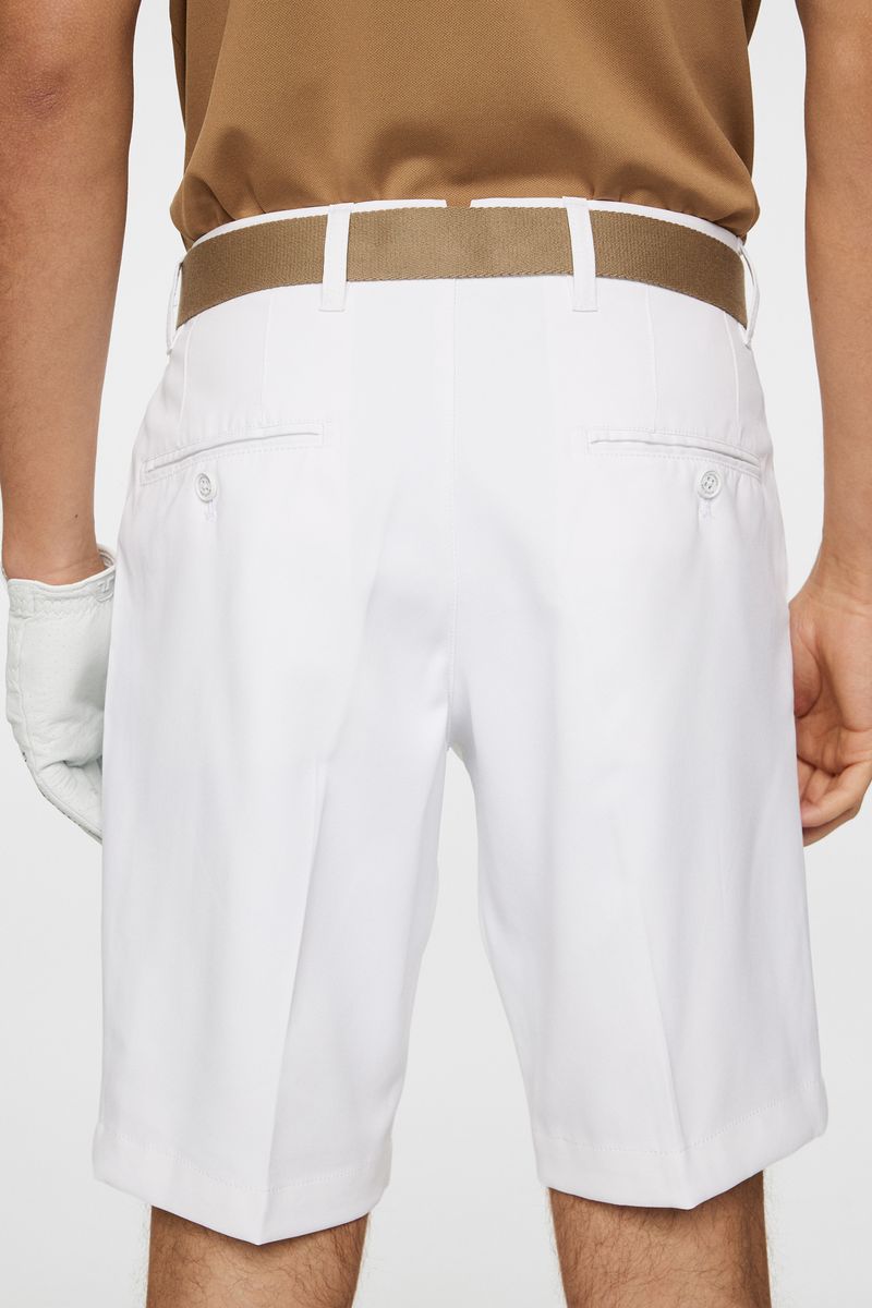 J.Lindeberg Eloy shorts, White, pánské golfové kraťasy