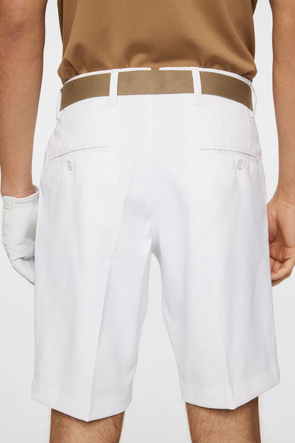 J.Lindeberg Eloy shorts, White, pánské golfové kraťasy