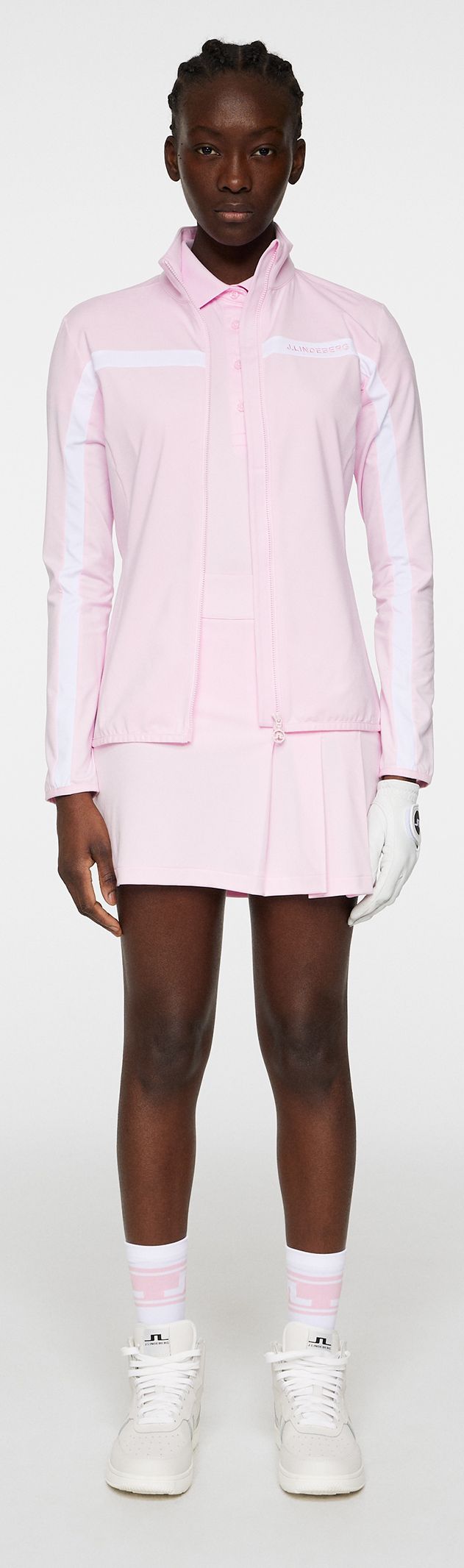 J.Lindeberg Seasonal Janice Mid Layer, Nosegay, dámská golfová mikina