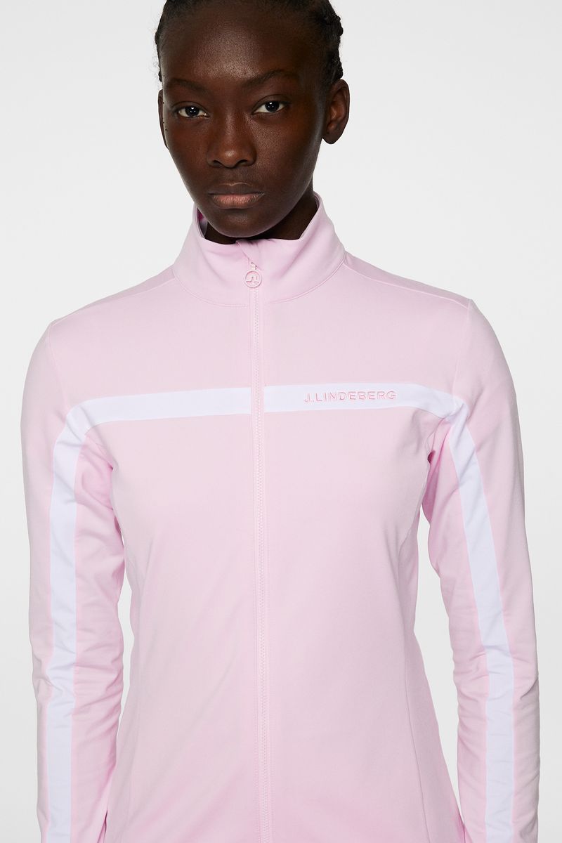 J.Lindeberg Seasonal Janice Mid Layer, Nosegay, dámská golfová mikina