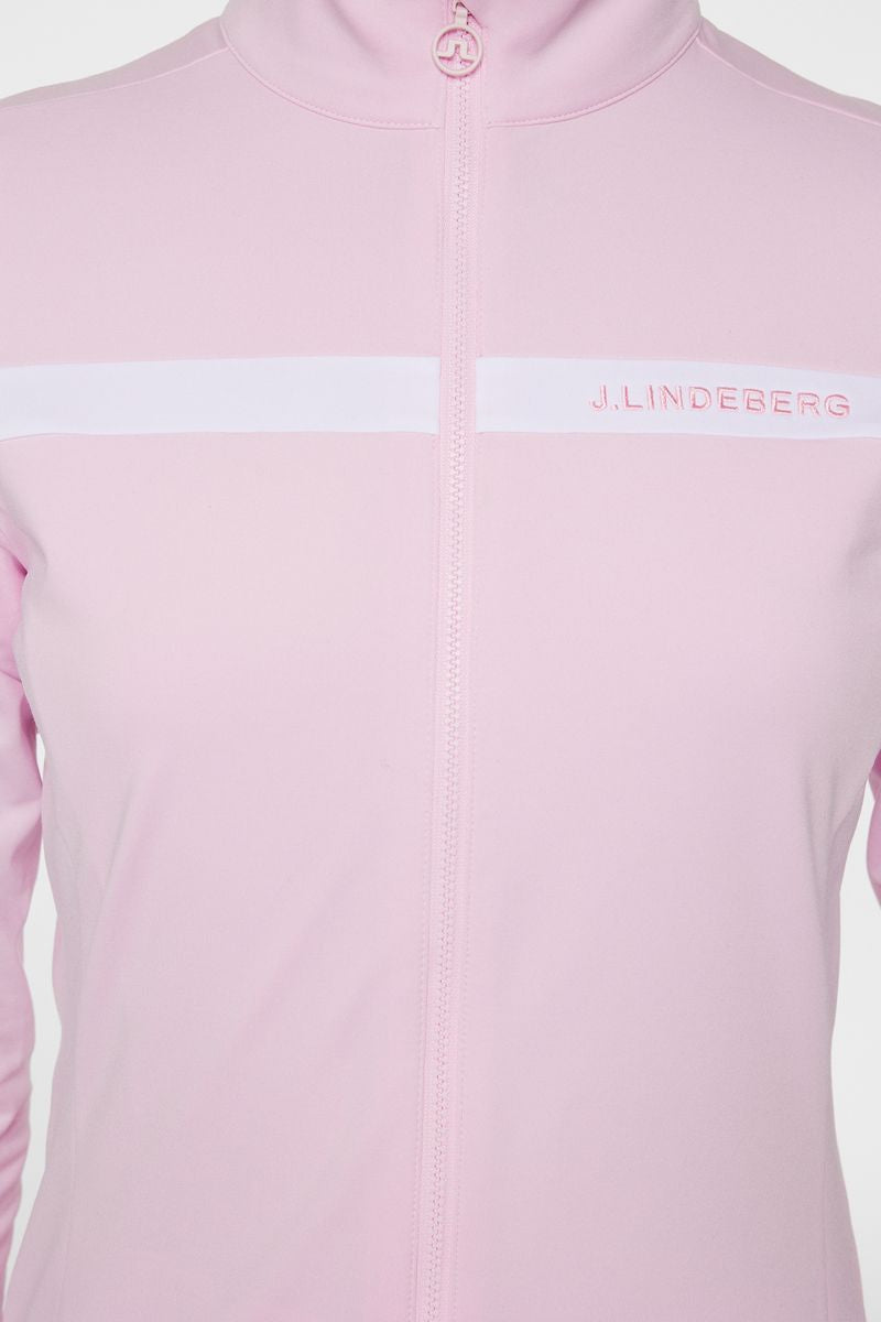 J.Lindeberg Seasonal Janice Mid Layer, Nosegay, dámská golfová mikina