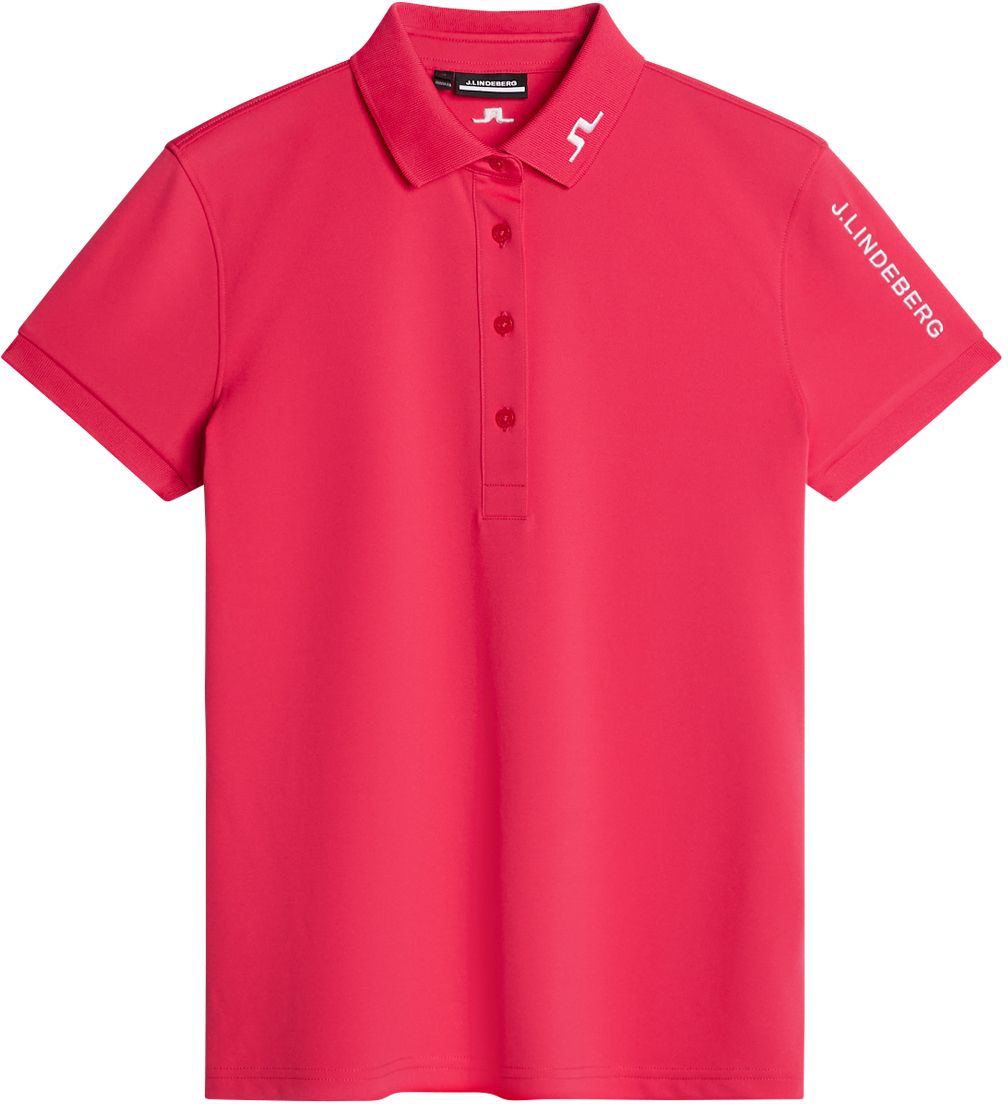 J.Lindeberg Tour Tech Polo, Azalea, dámské golfové tričko