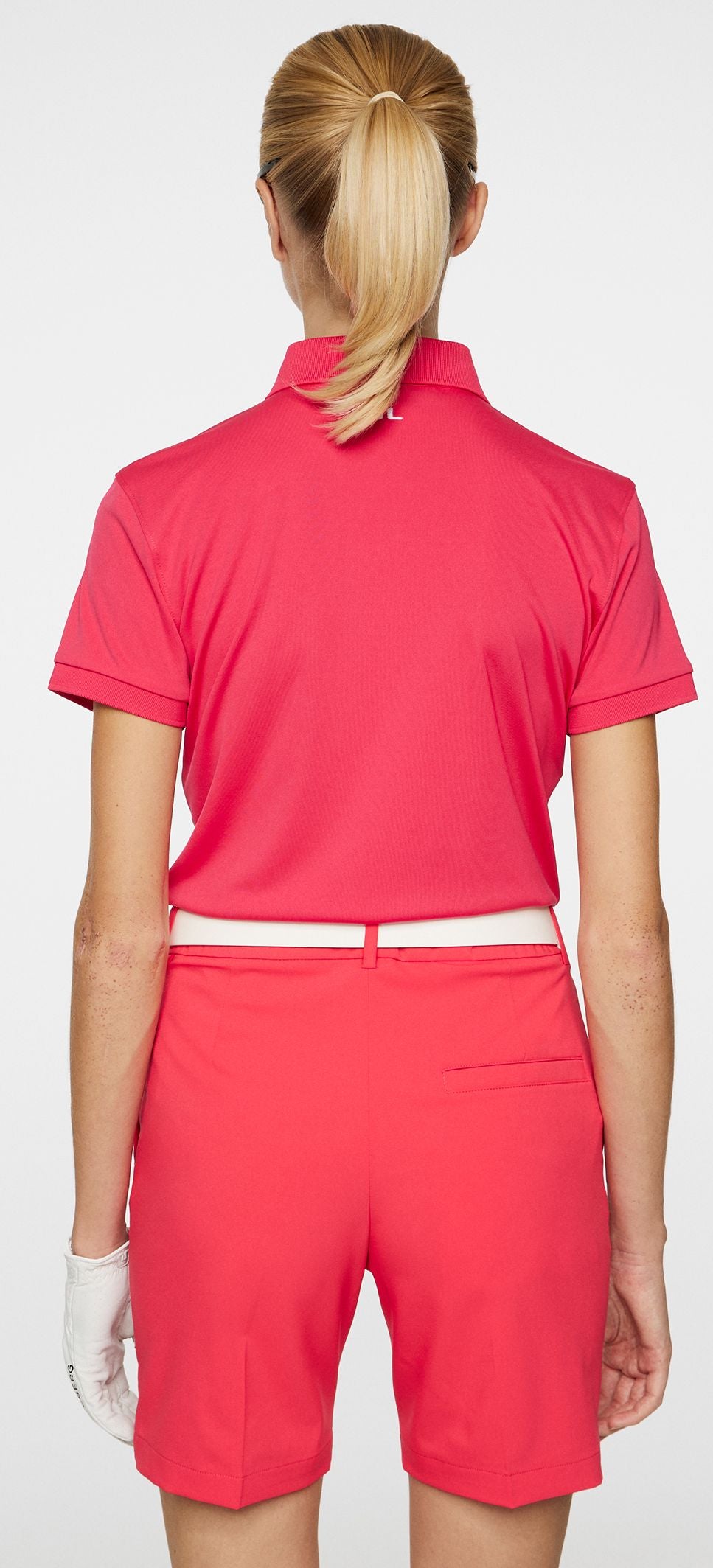 J.Lindeberg Tour Tech Polo, Azalea, dámské golfové tričko