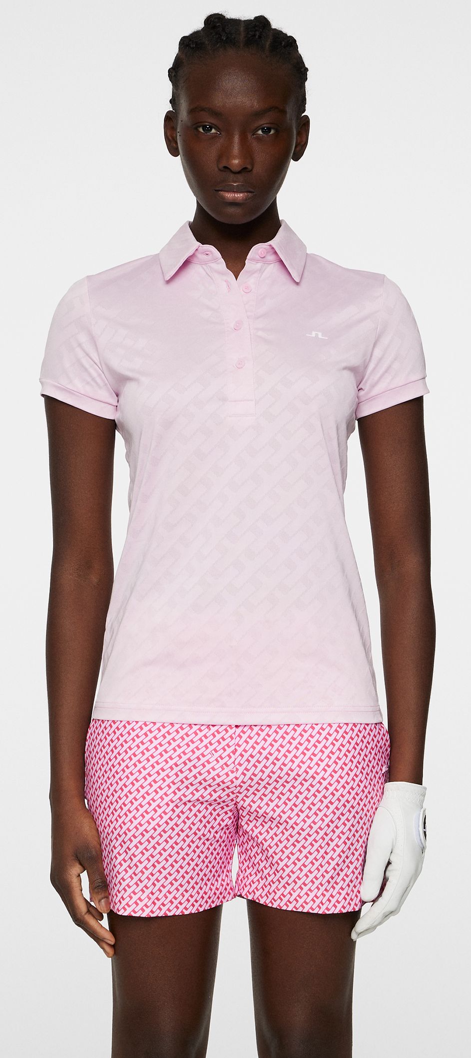 J.Lindeberg Alaya Jacquard Polo, Nosegay, dámské golfové tričko