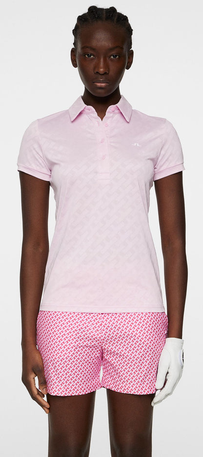 J.Lindeberg Alaya Jacquard Polo, Nosegay, dámské golfové tričko
