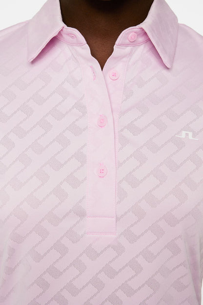 J.Lindeberg Alaya Jacquard Polo, Nosegay, dámské golfové tričko